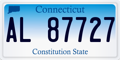 CT license plate AL87727