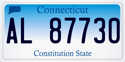 CT license plate AL87730