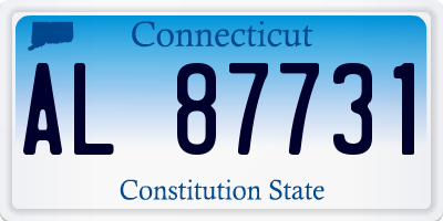 CT license plate AL87731