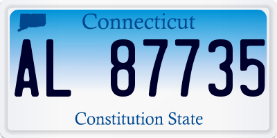 CT license plate AL87735