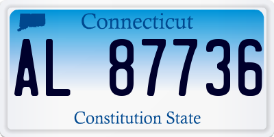 CT license plate AL87736