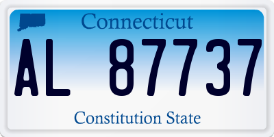 CT license plate AL87737