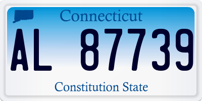 CT license plate AL87739