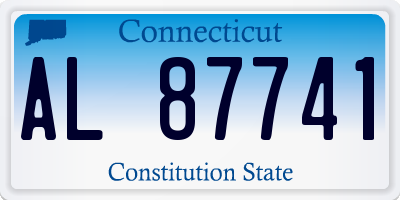 CT license plate AL87741