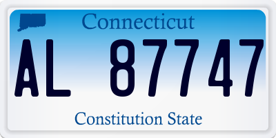 CT license plate AL87747