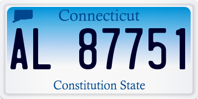 CT license plate AL87751