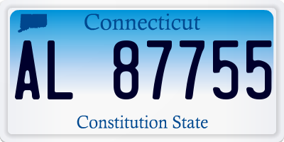 CT license plate AL87755