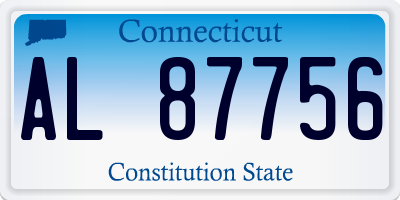 CT license plate AL87756