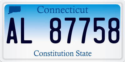 CT license plate AL87758