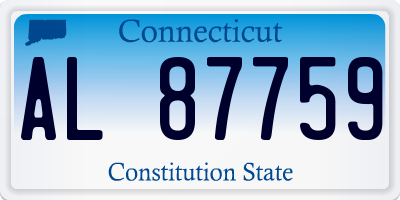 CT license plate AL87759