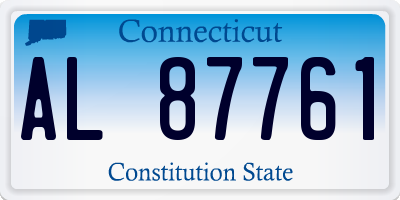 CT license plate AL87761