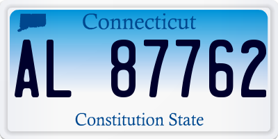 CT license plate AL87762