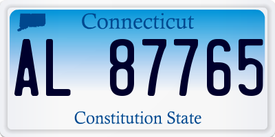 CT license plate AL87765