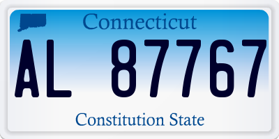 CT license plate AL87767