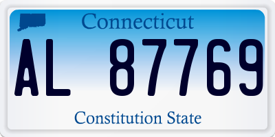 CT license plate AL87769