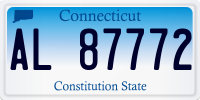 CT license plate AL87772