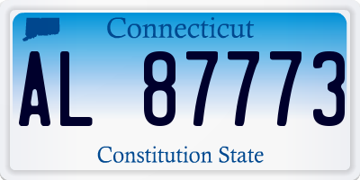 CT license plate AL87773