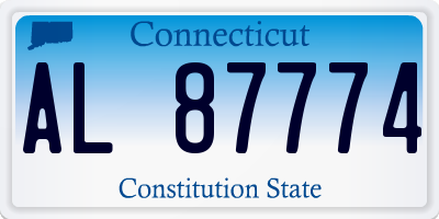 CT license plate AL87774