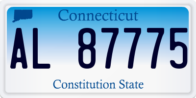 CT license plate AL87775