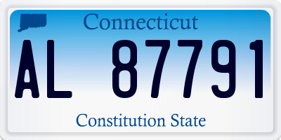 CT license plate AL87791