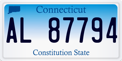 CT license plate AL87794