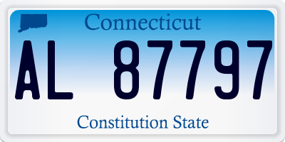 CT license plate AL87797