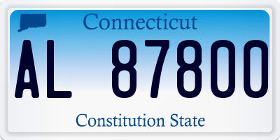 CT license plate AL87800