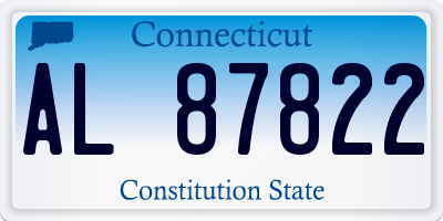 CT license plate AL87822