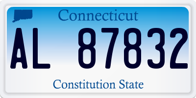 CT license plate AL87832