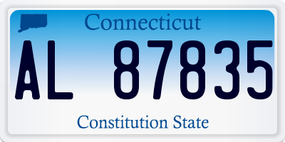CT license plate AL87835