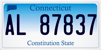 CT license plate AL87837
