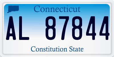 CT license plate AL87844