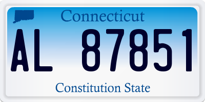 CT license plate AL87851