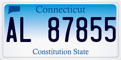 CT license plate AL87855