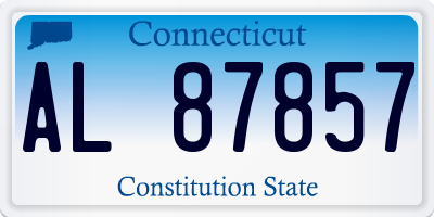 CT license plate AL87857