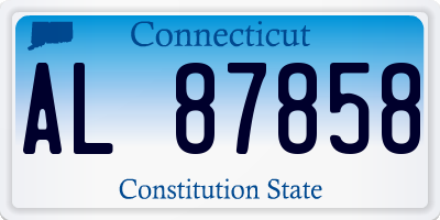 CT license plate AL87858