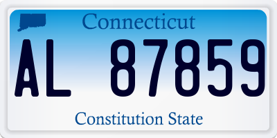 CT license plate AL87859