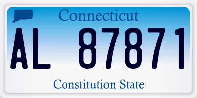 CT license plate AL87871