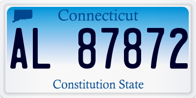 CT license plate AL87872