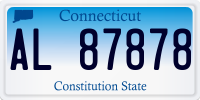 CT license plate AL87878