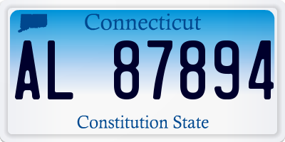 CT license plate AL87894