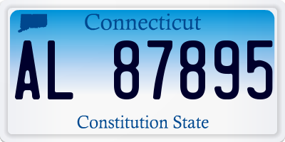 CT license plate AL87895