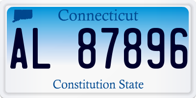 CT license plate AL87896