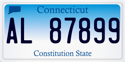CT license plate AL87899