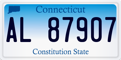 CT license plate AL87907