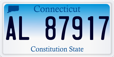 CT license plate AL87917