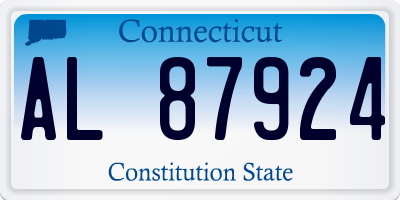 CT license plate AL87924