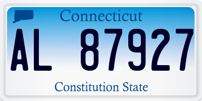 CT license plate AL87927