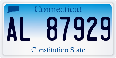 CT license plate AL87929