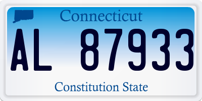 CT license plate AL87933